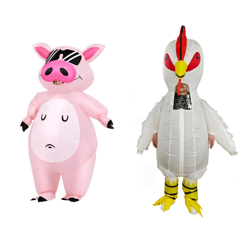 Cartoon Animal Piglet Inflatab - Womens Suit review and price