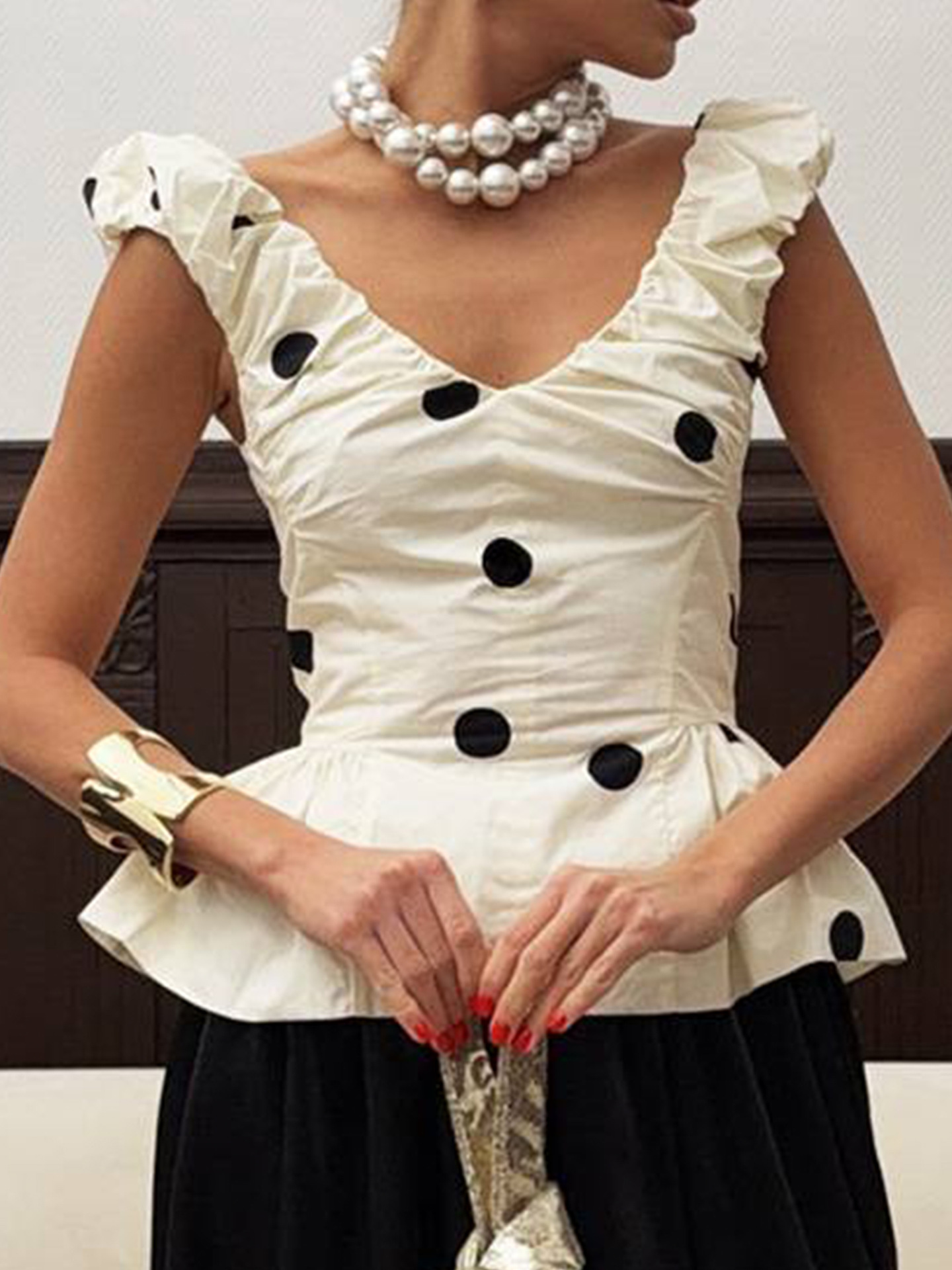 Women 2 Piece Polka Dot Dress  - Midi Dress review and price