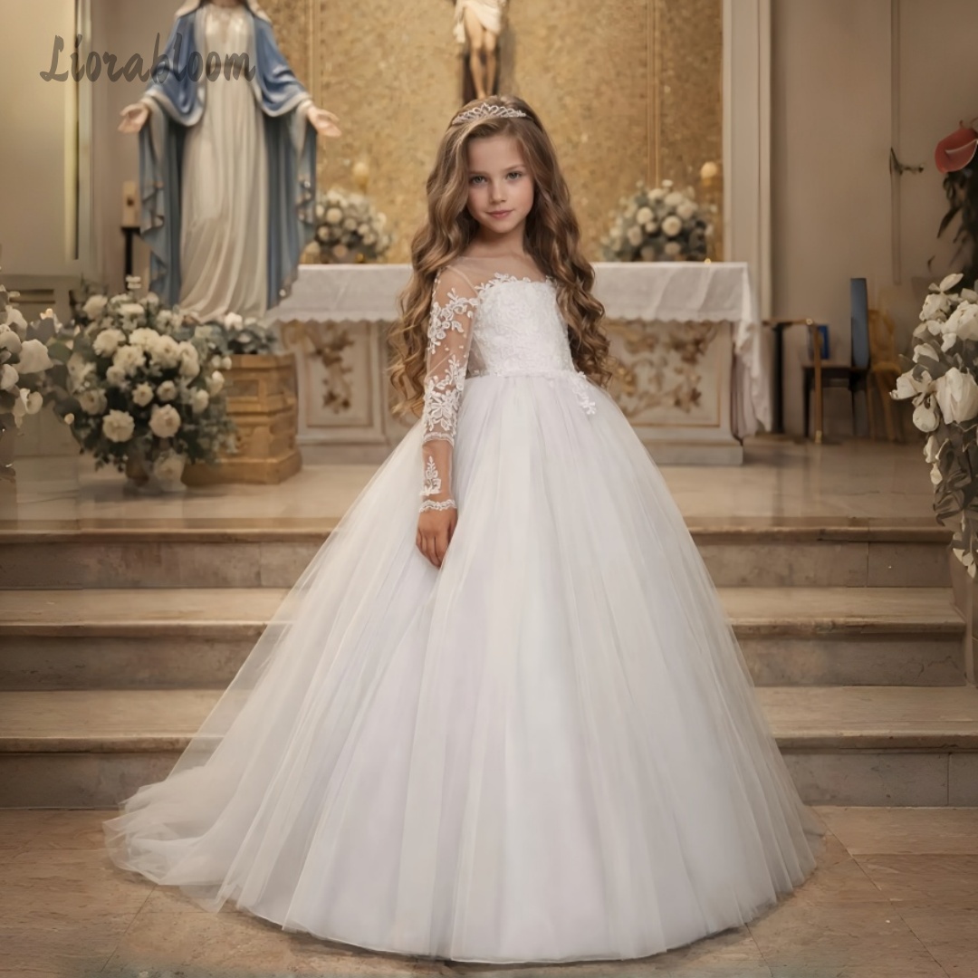 Girls' Lace Wedding Dress Cust - Formal Skirt review and price