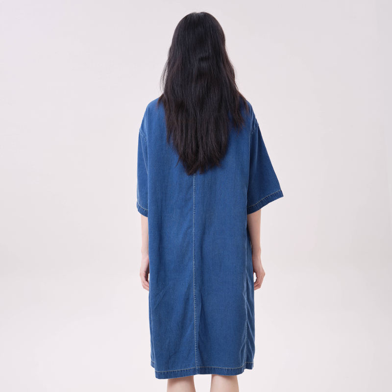 MOVEUP Lyocell Denim Dress Pol - Midi Dress review and price