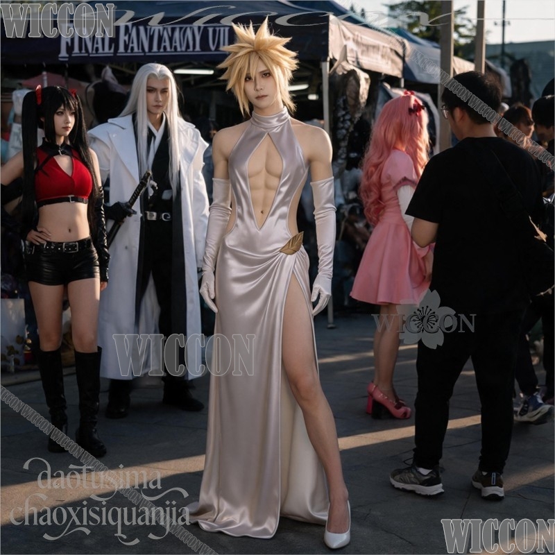 FF7 Cosplay Cloud High Slit We - Evening Gown review and price