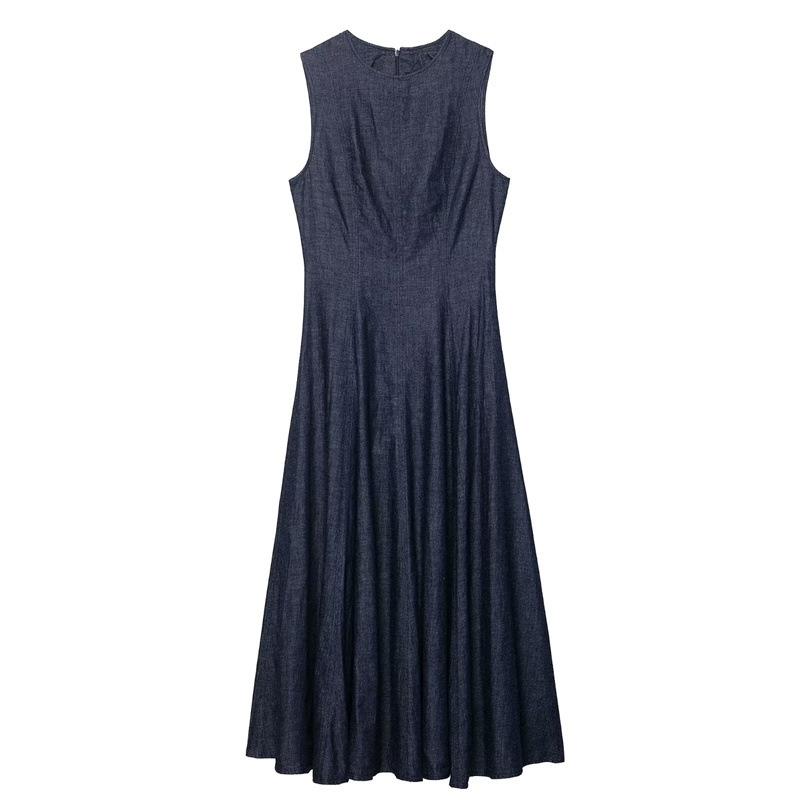 New slim fit fashion retro den - Midi Dress review and price