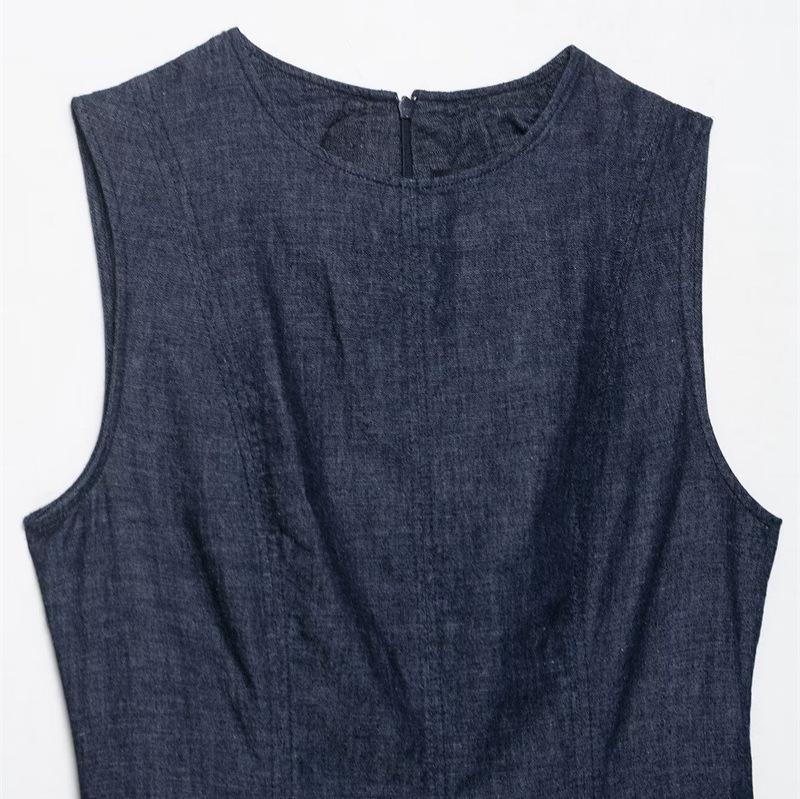 New slim fit fashion retro den - Midi Dress review and price