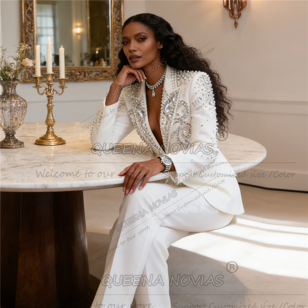 Customized Stones Beaded Suit  - Womens Blazer review and price