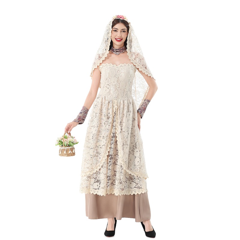Women Vintage Lace Maxi Dress  - Wedding Dress review and price