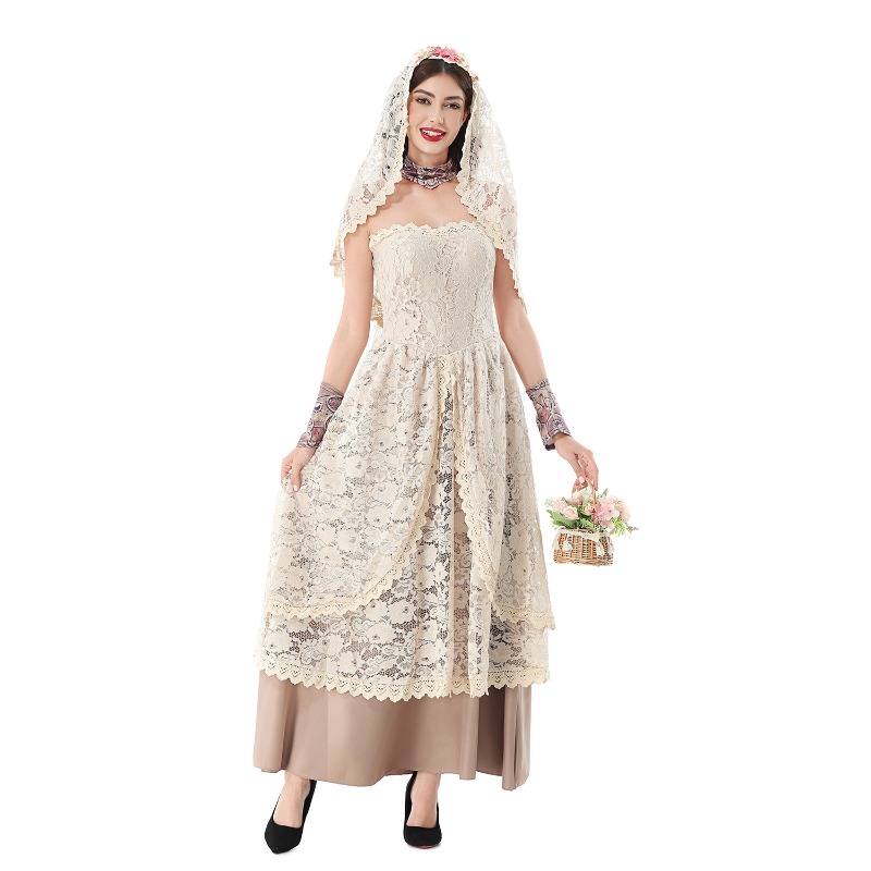 Women Vintage Lace Maxi Dress  - Wedding Dress review and price