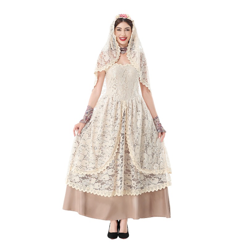 Women Vintage Lace Maxi Dress  - Wedding Dress review and price