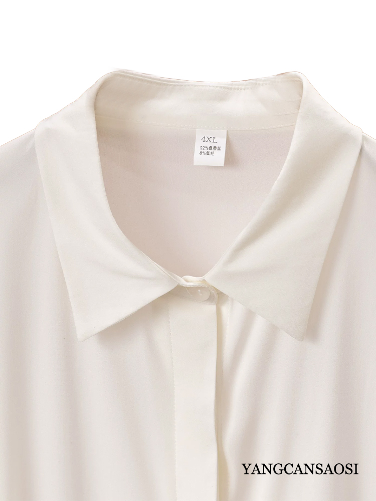 Plus Size Women's Fashion Earl - Silk Blouse review and price