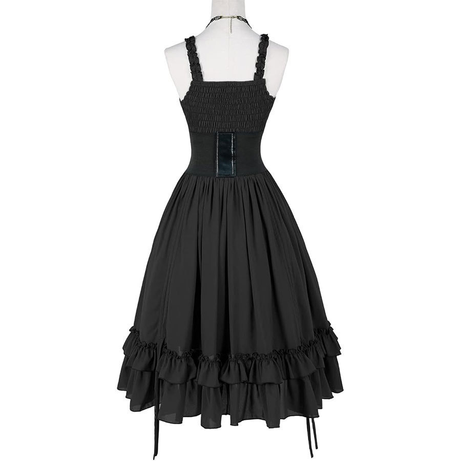 Women Gothic Dress Corset Slip - Midi Dress review and price