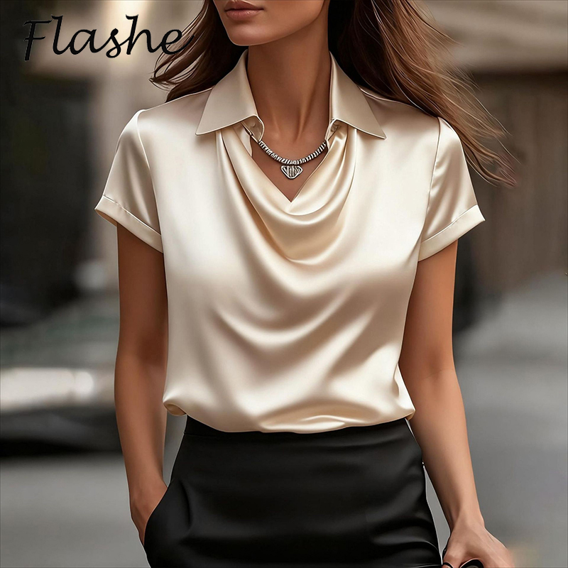 All Match Satin Shirt Women An - Silk Blouse review and price
