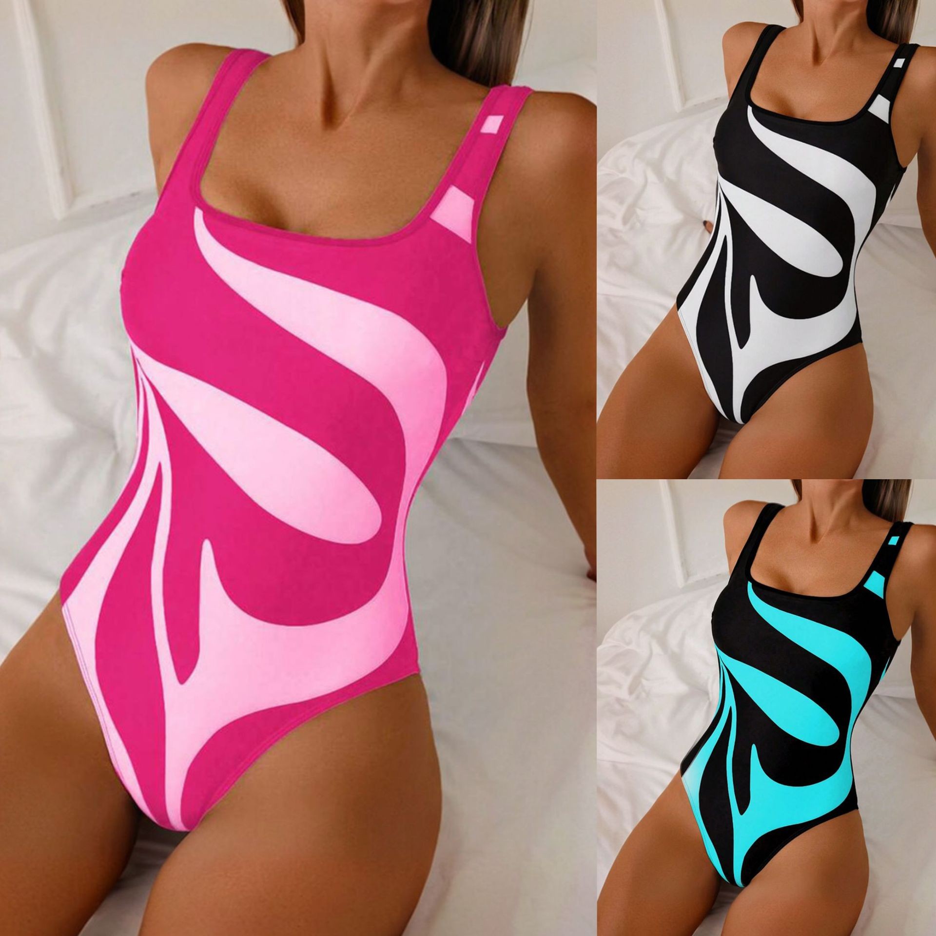 Woman Tankini Abstract Print B - Womens Suit review and price
